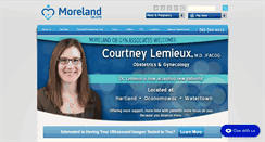 Desktop Screenshot of morelandobgyn.com